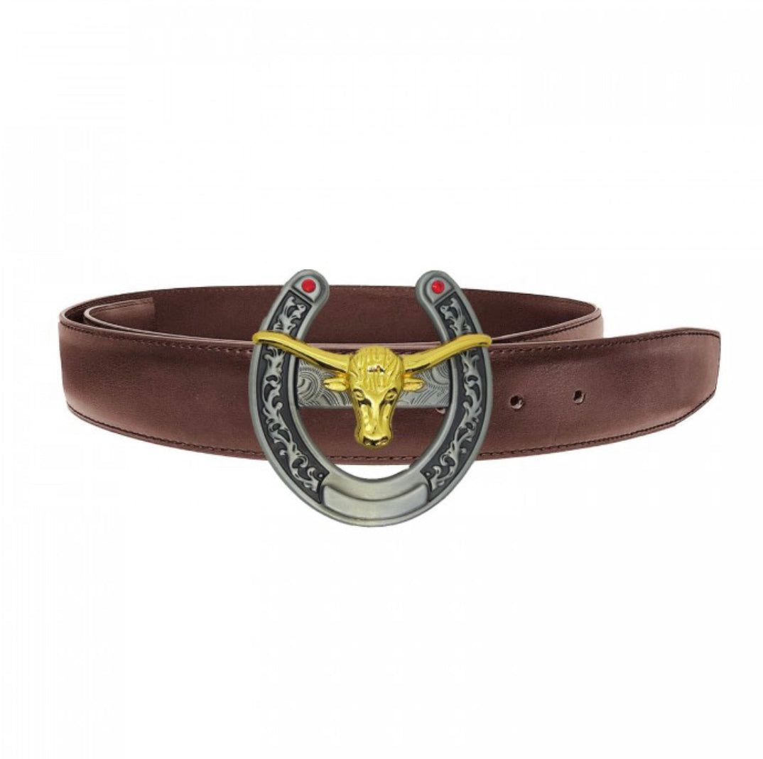 Hebilla Herradura Caballo 40mm Envejecida /Dorado