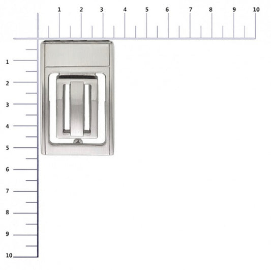 Hebilla Placa Formal 30mm Niquel