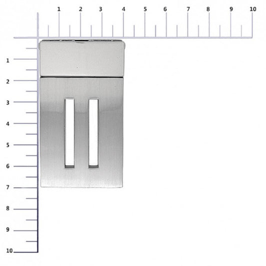 Hebilla Placa Formal Reversible 35mm Niquel